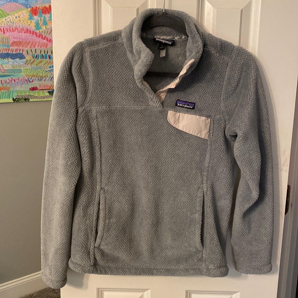 Patagonia Worn Wear Polartec Thermal Pro Fleece 1/4 4-Snap Pullover - Small